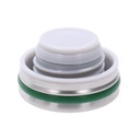 Round white ice cream thermos 0,3L cm6,8x4,8h17,9