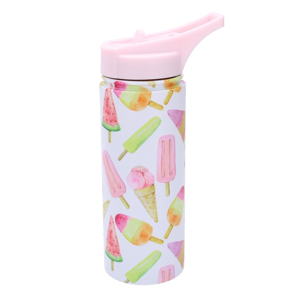 Round white ice cream thermos 0,5L cm5,5x11h23