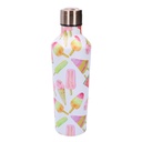 Round white ice cream thermos 0,5L cm7x6,5h25,5