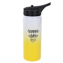Round yellow steel thermos 0,5L cm5,5x11h23