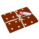 Tovaglia pop pois bordeaux rettangolarecm140x240
