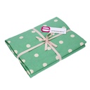 Tovaglia pop pois verde acqua rettangolare cm140x180