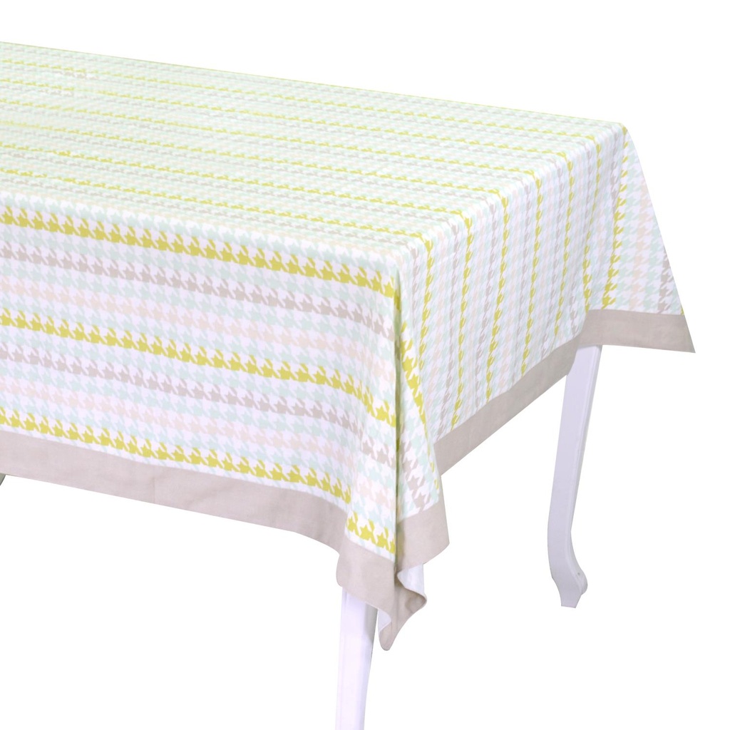 Tovaglia tessuto london verde patch bordo cm5rettangolare cm140x180