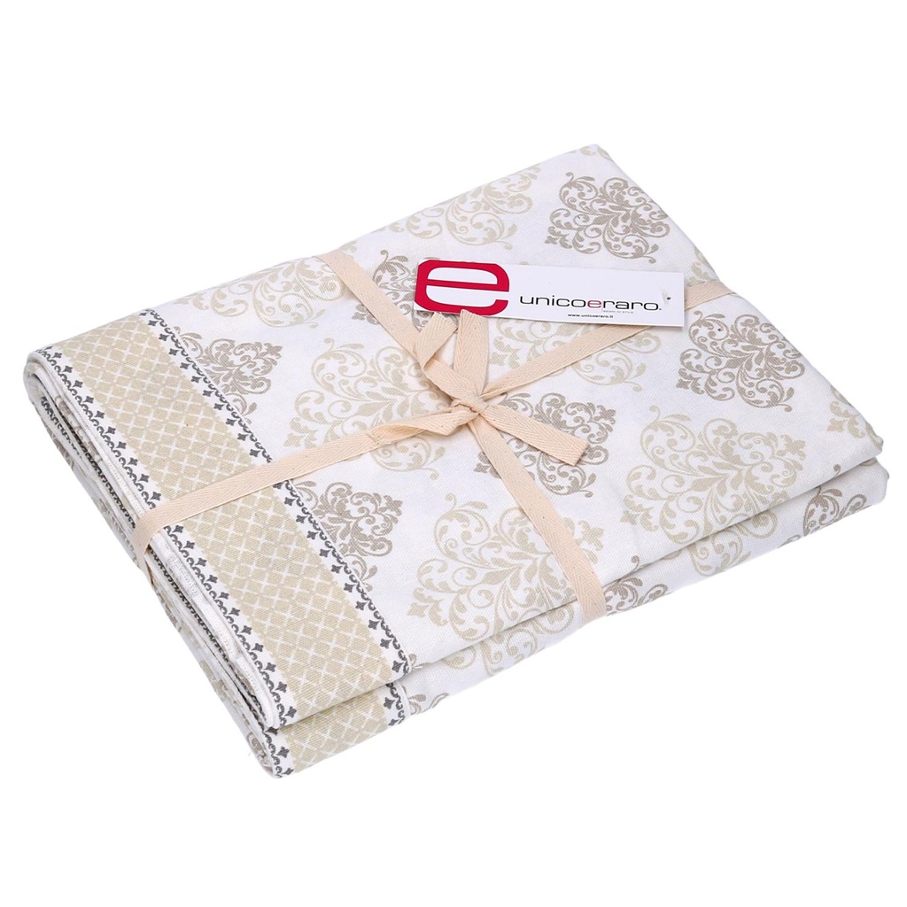 Tovaglia venice brocade bianco rettangolare cm140x180
