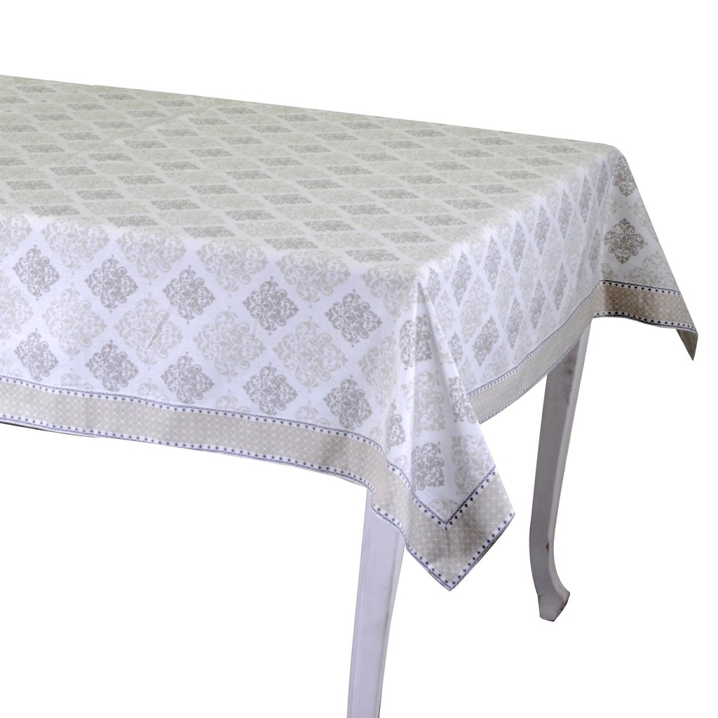 Tovaglia venice brocade bianco rettangolare cm140x180