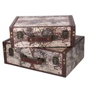 Eco-leather suitcase 1-3 rectangular globe cm40x30h14