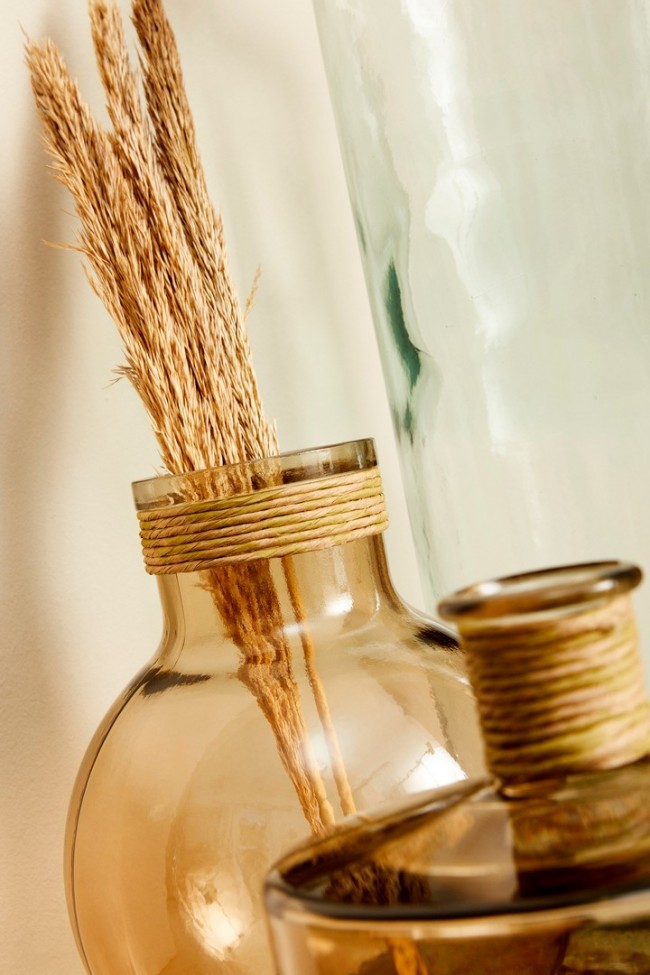 Vaso Vt Rotang Rosa Antico H34,5