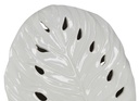 Vaso foglia bianco traforato yi-0308 cm. 39 x 14,5 h 48,5