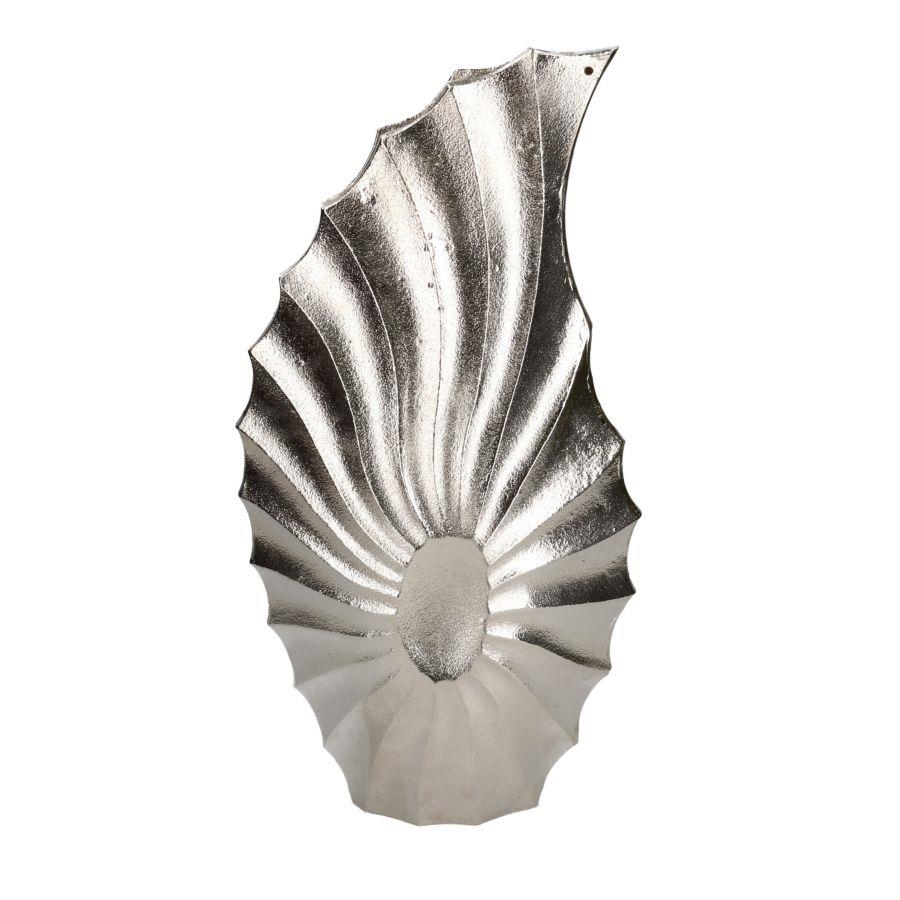 Vaso metallo argento cm23x9h42,5