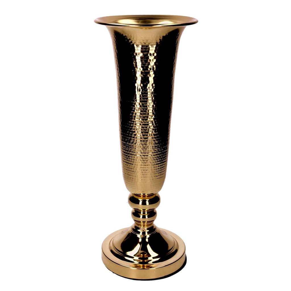 Gold metal vase cm16x16h45