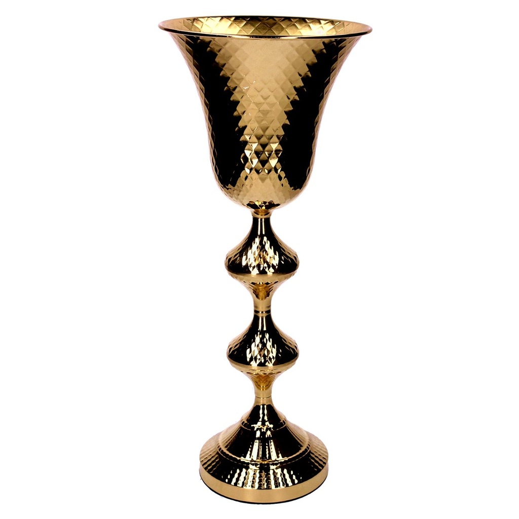 Gold metal vase cm22x22h51