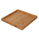 Vassoio bambù naturale quadro cm 25x25h2,5
