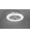 Ventilatore Lampadario Led Dimmerabile Stralsund Alluminio Trio Lighting