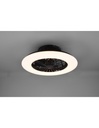 Ventilatore Lampadario Led Dimmerabile Stralsund Nero Trio Lighting