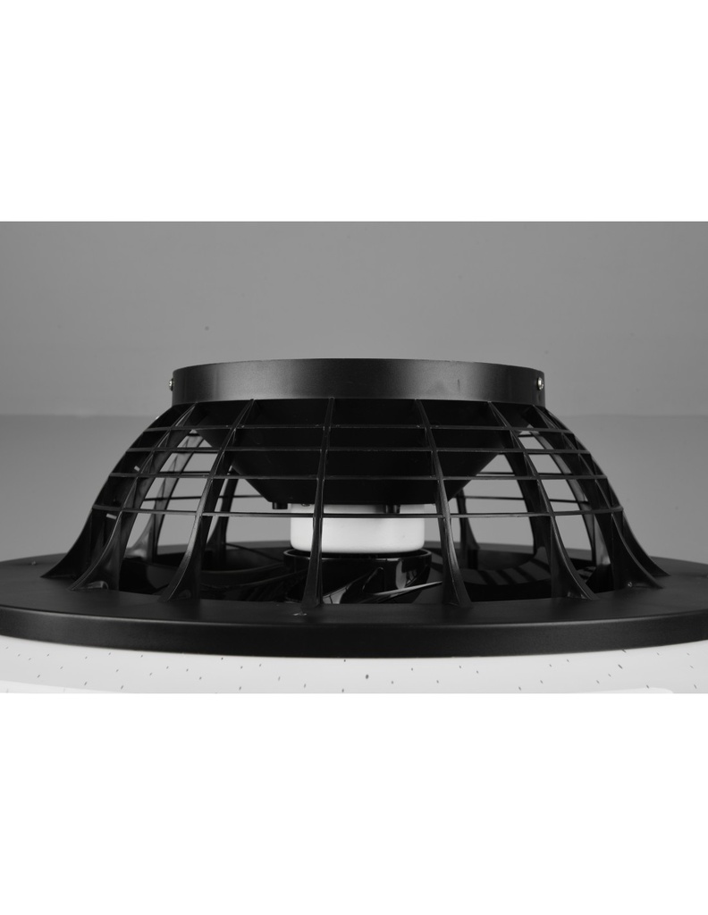 Ventilatore Lampadario Led Dimmerabile Stralsund Nero Trio Lighting