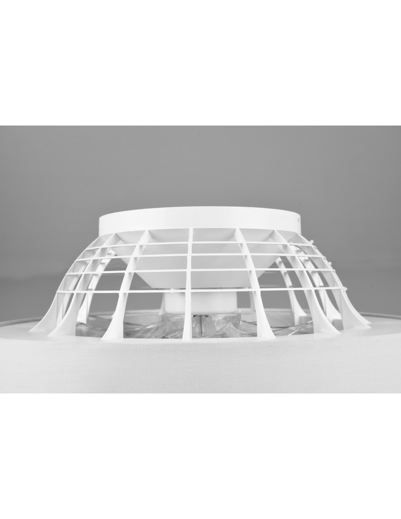 Ventilatore Moderno Luce Led 30w Dimmerabile Farsund Bianco Trio Lighting