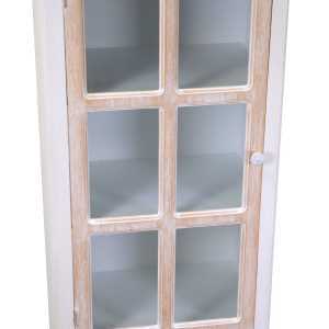 Vetrina legno vetrina andorra 1 anta vetro + 1 cassetto cm48x32h120