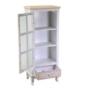 Vetrina legno vetrina andorra 1 anta vetro + 1 cassetto cm48x32h120