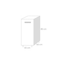 Mobile per cucina  Bianco Frassinato 1 anta Cm 30x50xH 85