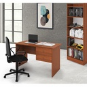 Scrivania Tiffany Noce antico con due cassetti h.76x119x64