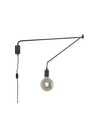 Applique Braccio Flessibile Line Nero Portalampada E27 Trio Lighting