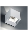Applique Cubo Doppia Emissione Led Adaja Bianco IP54 Trio Lighting