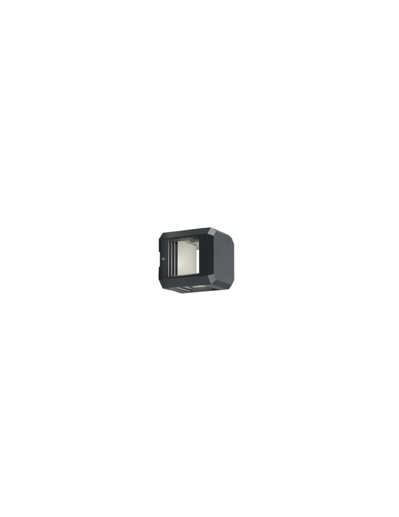 Applique Cubo Led da Esterno Logone Antracite IP65 Trio Lighting