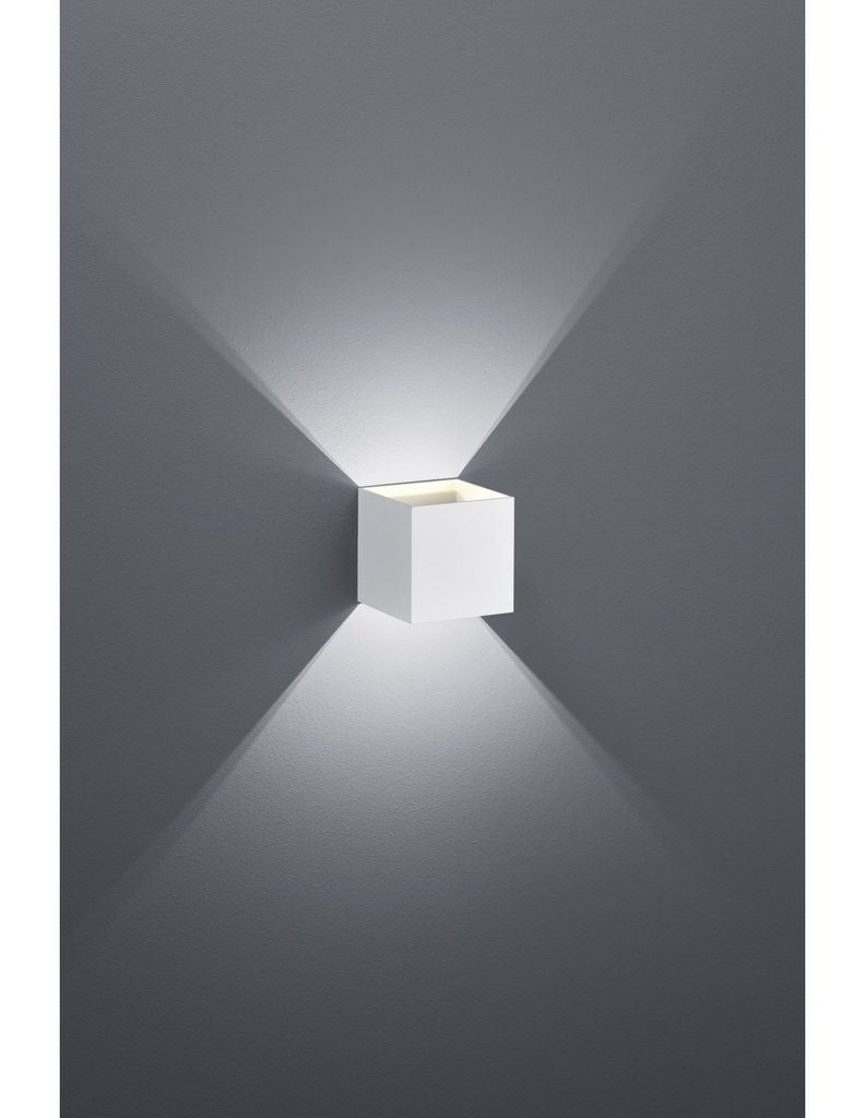 Applique Cubotto Bianco Louis Doppia Emissione Led Trio Lighting