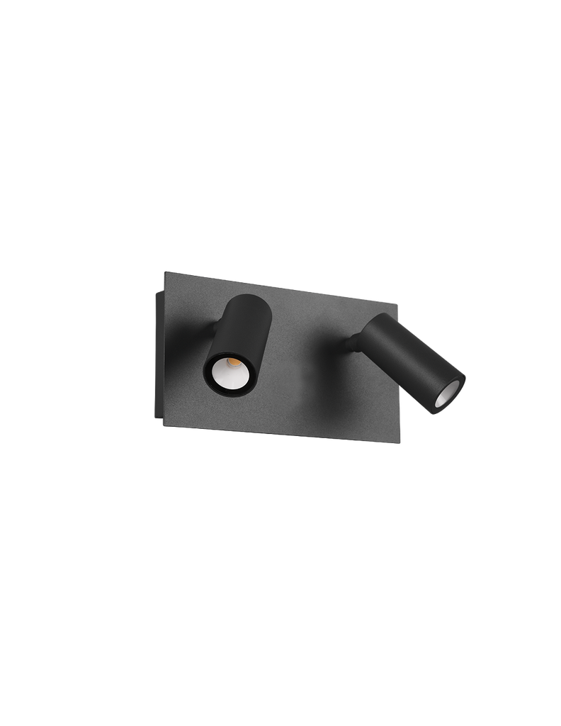 Applique Da Esterno Tunga Doppio Spot Led Antracite Orientabile IP54 Trio Lighting