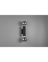 Applique Doppia Emissione 2xE27 Vannes Nero H18 cm Trio Lighting