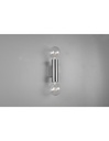 Applique Doppia Luce 2xE27 Vannes Nichel H18 cm Trio Lighting