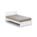 Letto matrimoniale per camera colore bianco frassinato cm 200x171xH 98