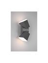 Applique Doppio Led Orientabile Avon Alluminio Antracite IP54 Trio Lighting