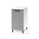 Mobile base con anta per cucina colore grigio cemento Cm 40x50xH 85 1 anta