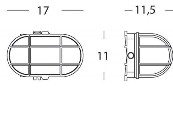 Applique E27  linea alone  bianco