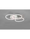 Plafoniera 3 Cerchi Orientabili Led Dimmer Circle Bianco Trio Lighting