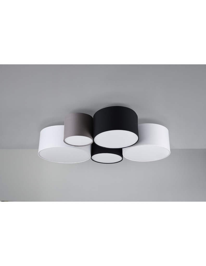 Plafoniera Hotel 5xE27 Cilindri Multicolor L90 cm Trio Lighting