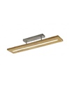 Plafoniera Led Brad Rettangolare Legno Naturale Trio Lighting