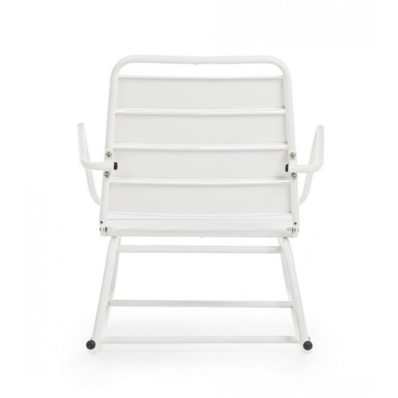 Sedia a dondolo bianca bizzotto lillian