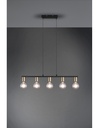 Sospensione 5xE27 Vannes Ottone L82 cm Trio Lighting