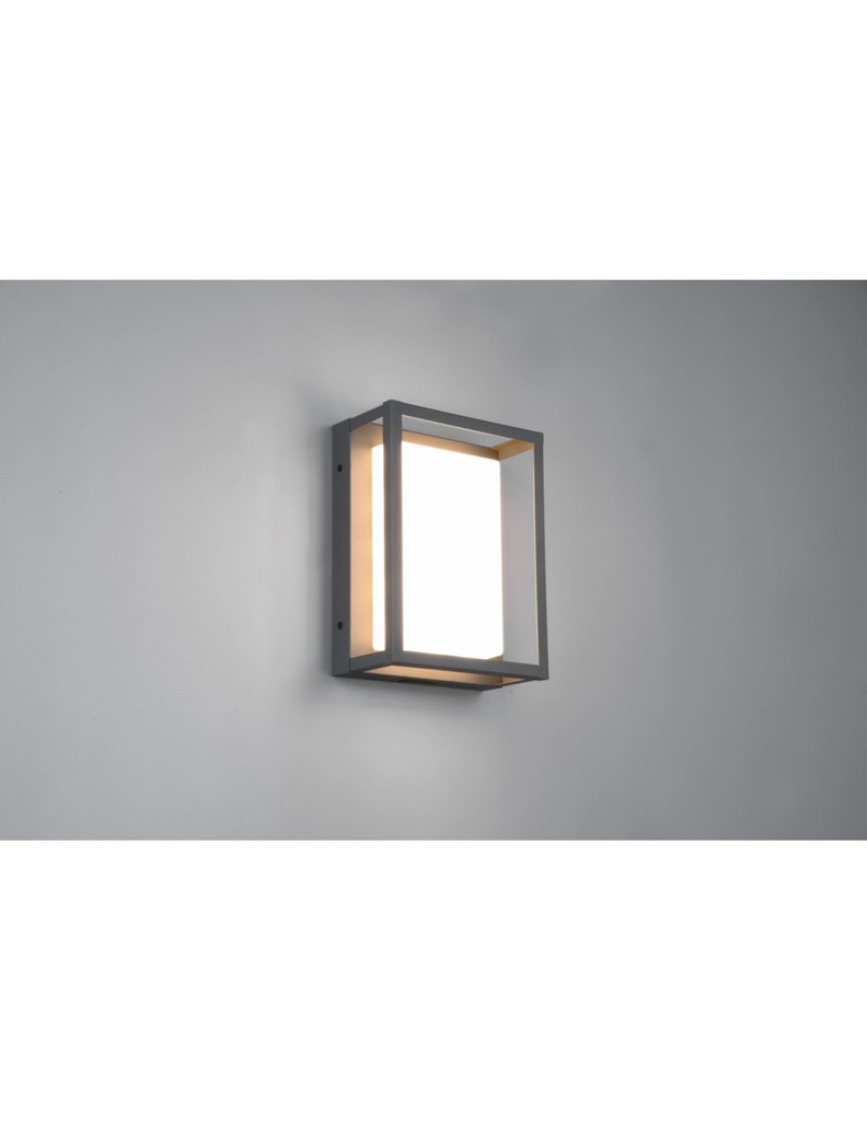 Applique Esterno Led Dip Switch Witham Antracite IP54 Trio Lighting