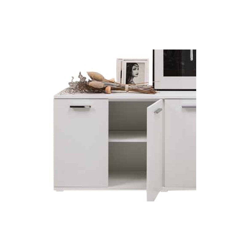 Mobile multiuso da soggiorno in legno nobilitato 180x80x45 cm