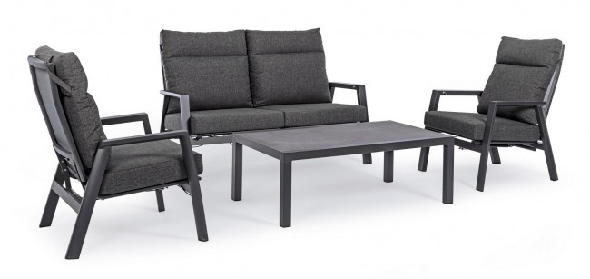 2x Poltrona Recl C-C Kledi Antracite Jx55