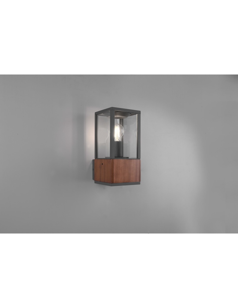 Applique Garonne Da Esterno IP44 1xE27 Legno Trio Lighting