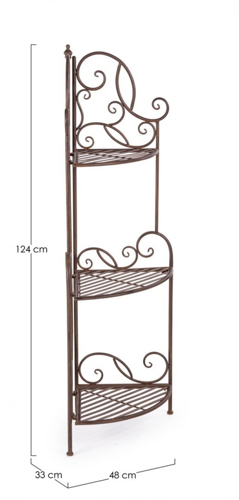 Angoliera Pieghevole Melanie Marrone