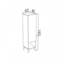 Armadio Ingresso Camera Slim Porta Abiti Portatutto 45x45x182 cm