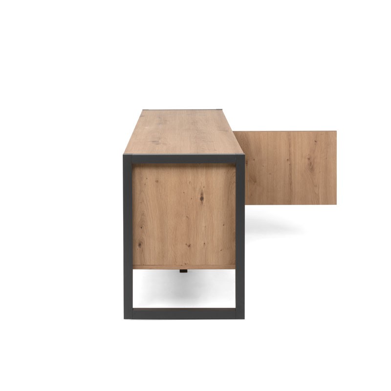 Base porta tv quercia antracite 160 x 55 x 40 cm