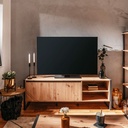 Base porta tv quercia antracite 160 x 55 x 40 cm