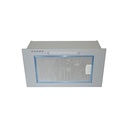 Cappa aspirante sottopensile in acciaio inox a parete con luce a led 52x28,3 cm