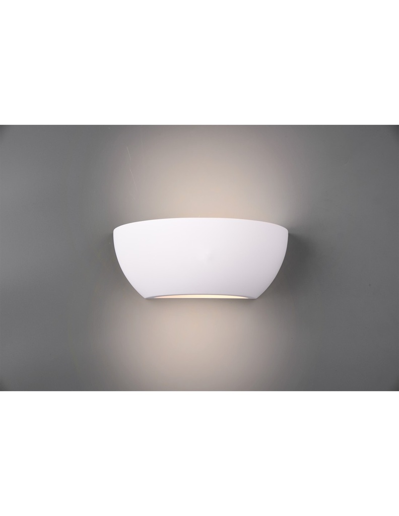 Applique Gesso Doppia Luce Roma Verniciabile